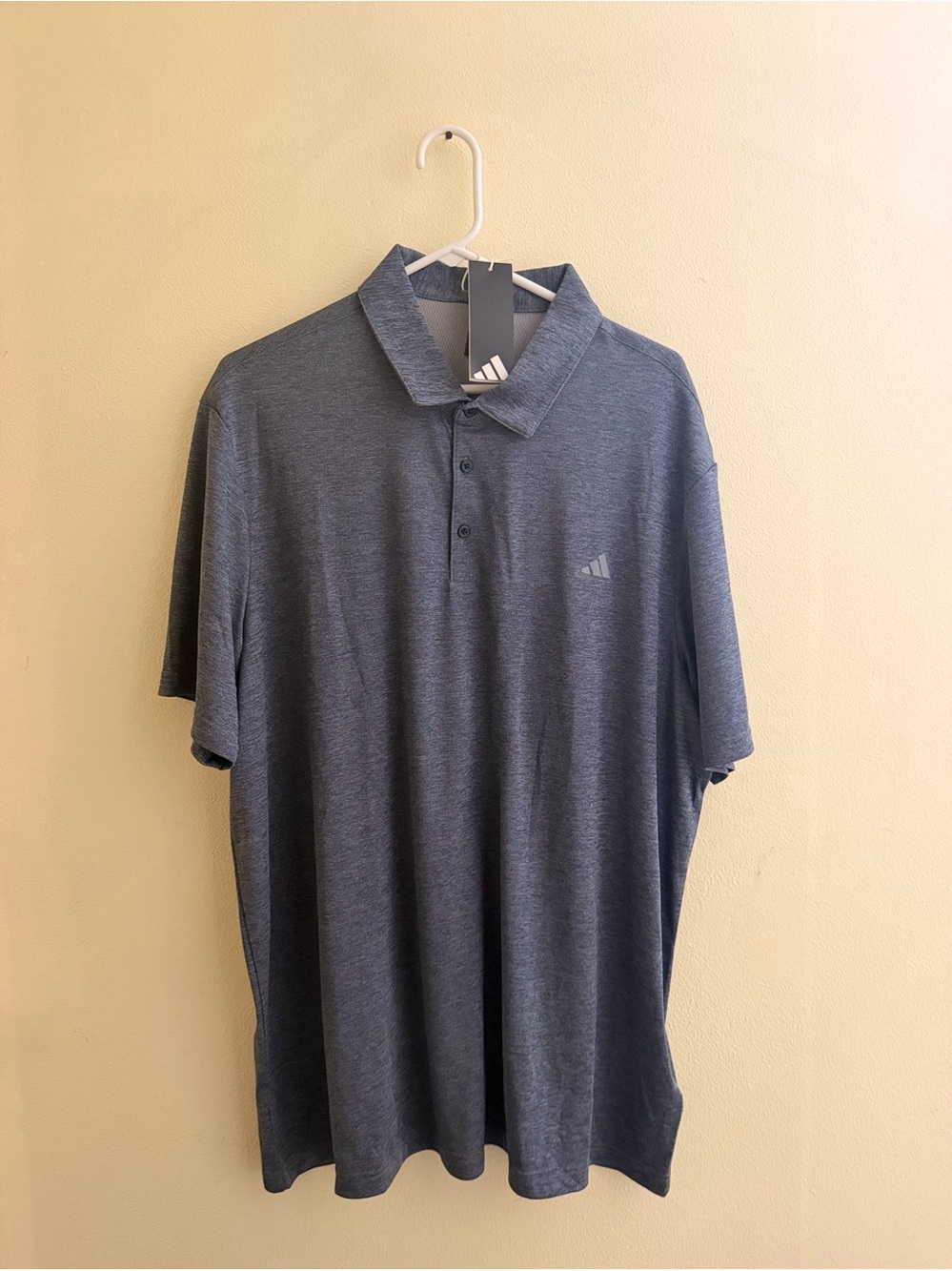 adidas Men’s Heather Charcoal Polo